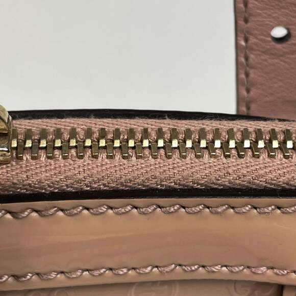 Gucci Micro Guccissima Handbag, 2-Way Shoulder Bag with GG Pattern, Patent Le... - Picture 6 of 11